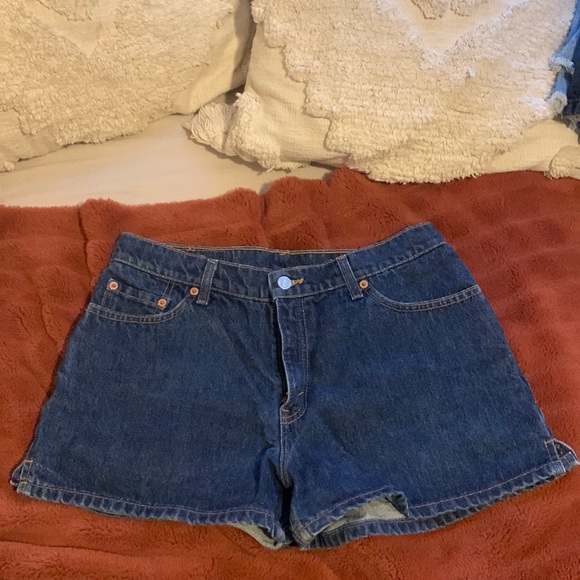 Levi's Pants - Vintage levi shorts dark wash